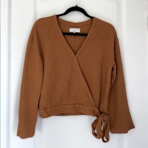 Texture & Thread Wrap Top